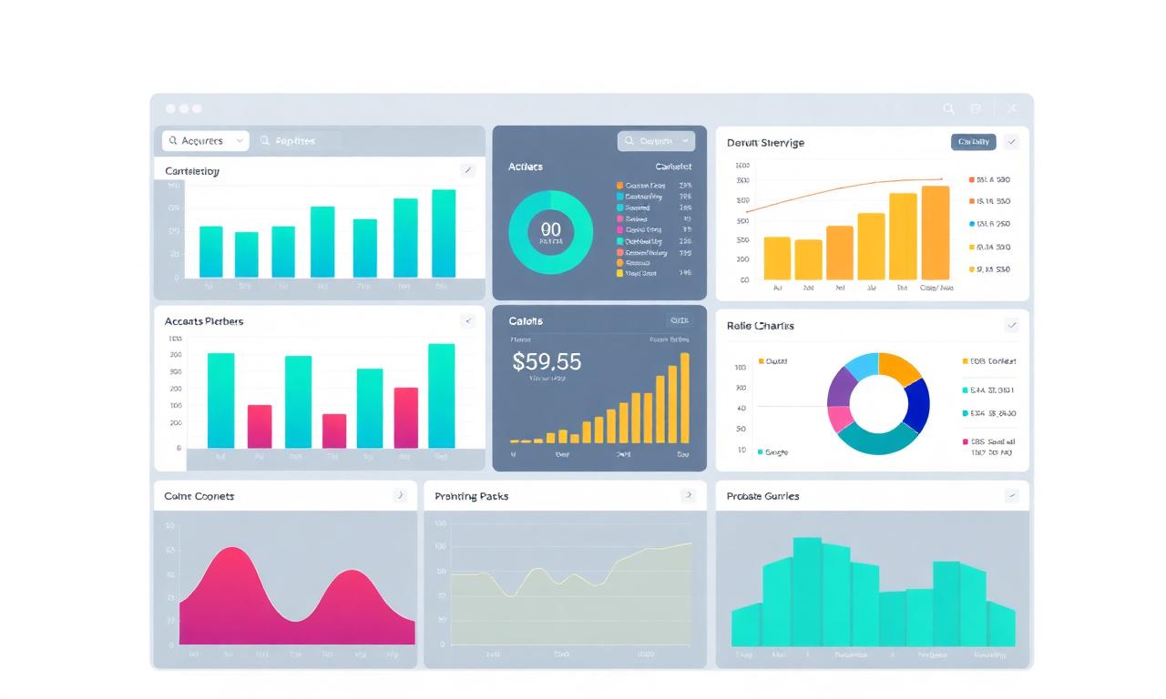 Pré-visualização do dashboard com gráficos agregados